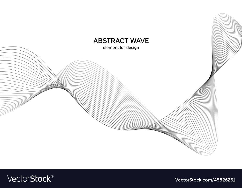 Abstract wave element for design digital Vector Image Abstract wave element for design digital