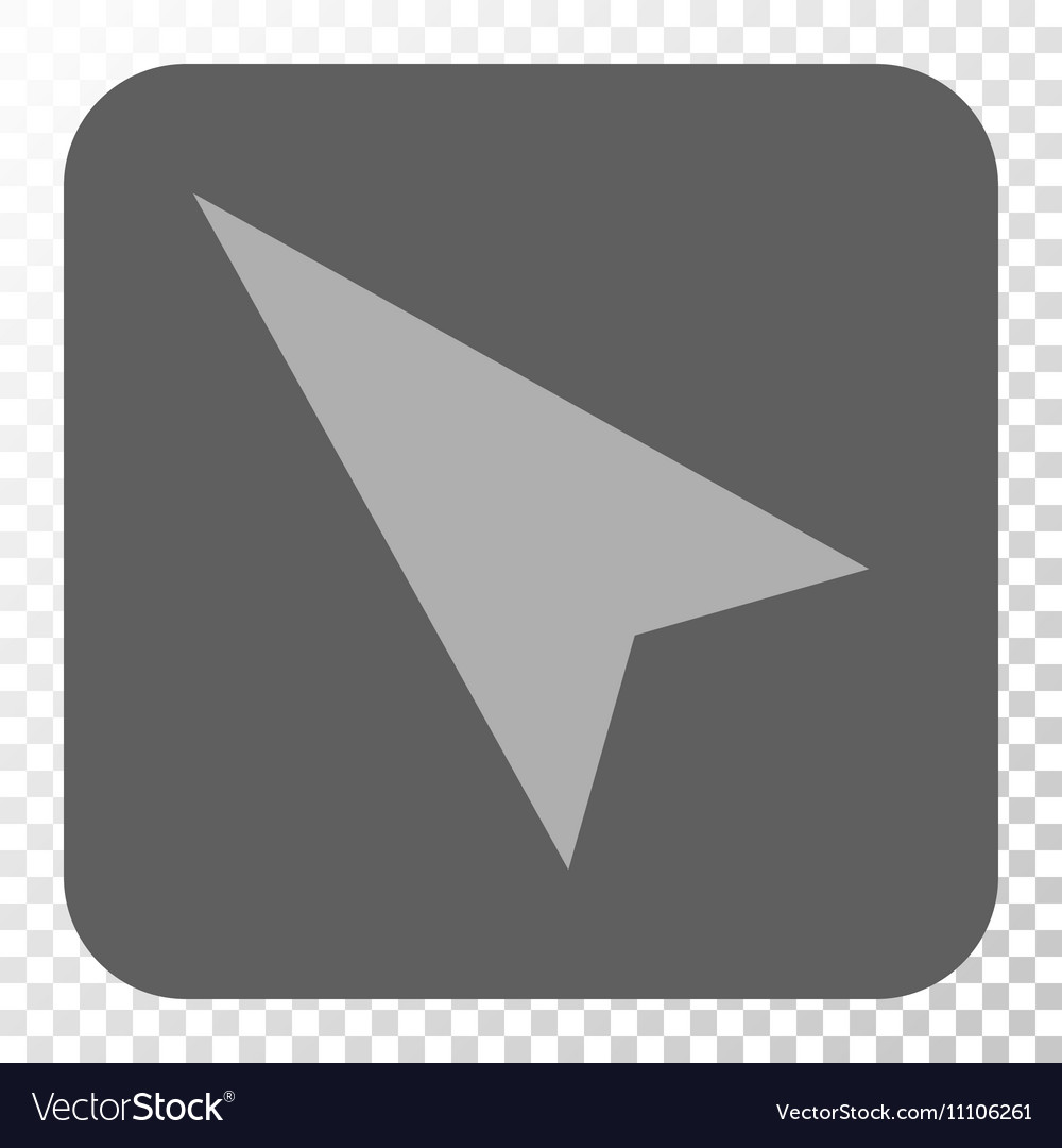 Arrowhead left-up rounded square button