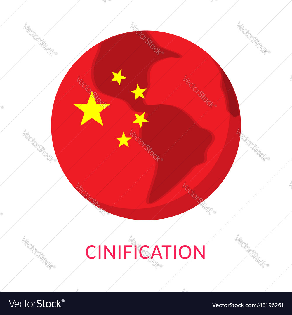 Cinification process concept banner with text