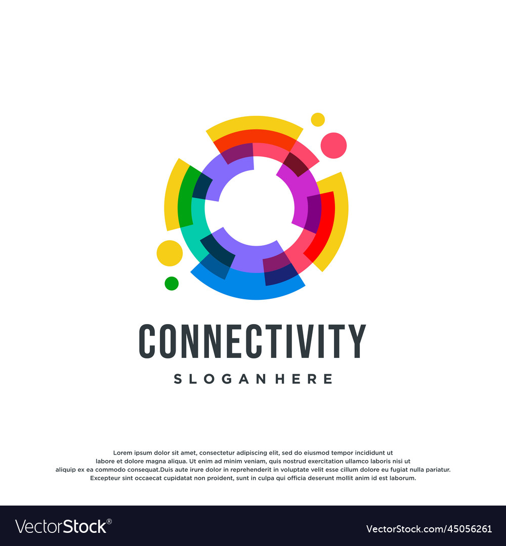 Colorful logo design concept people family