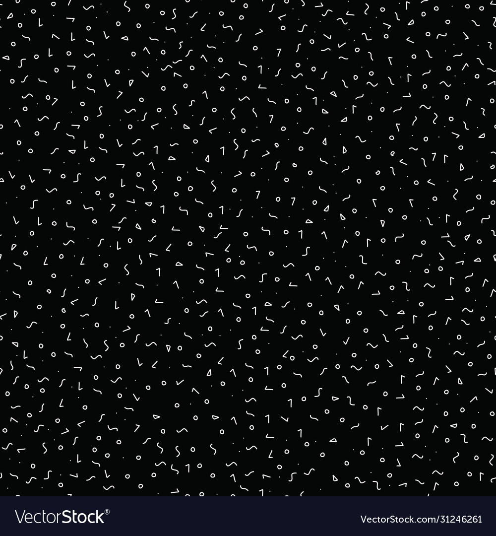 Doodle shapes memphis style seamless vector image Doodle shapes memphis style seamless