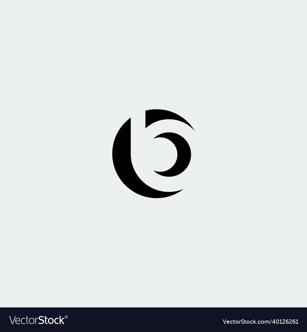 Graphic template of letter b logo Royalty Free Vector Image