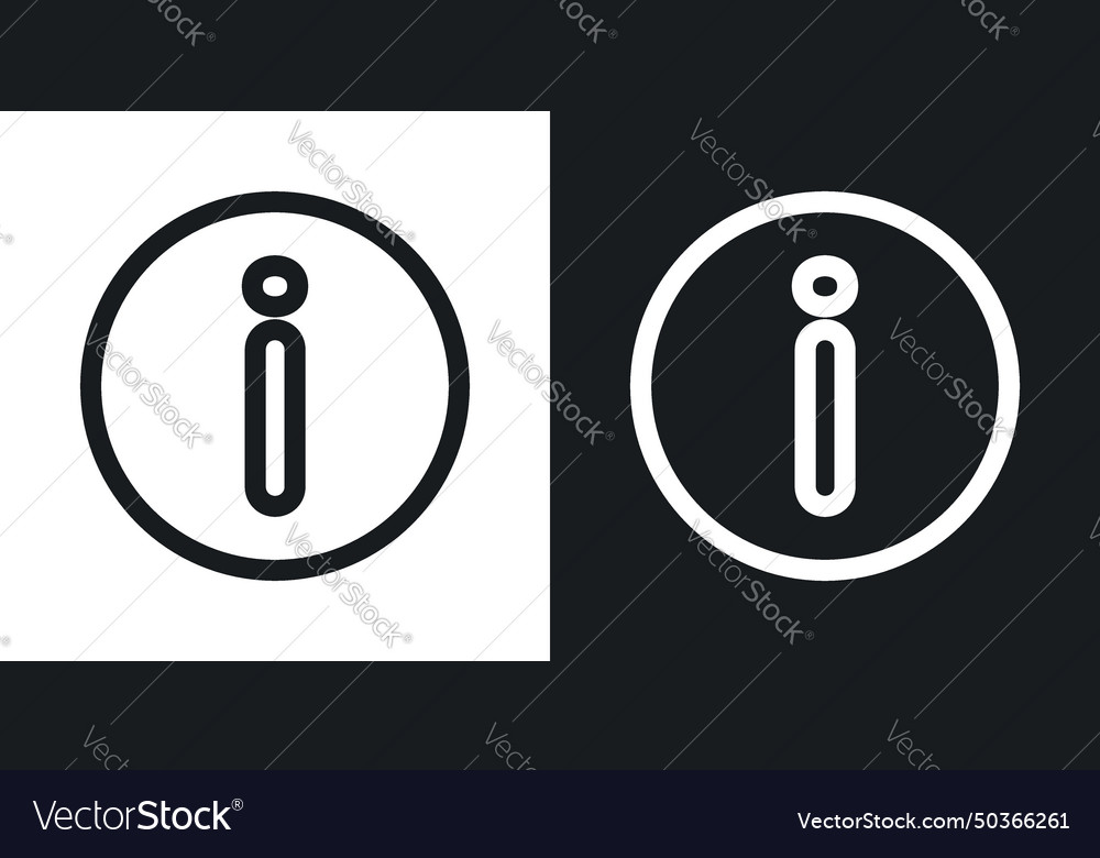 Information icon set inform detail and help