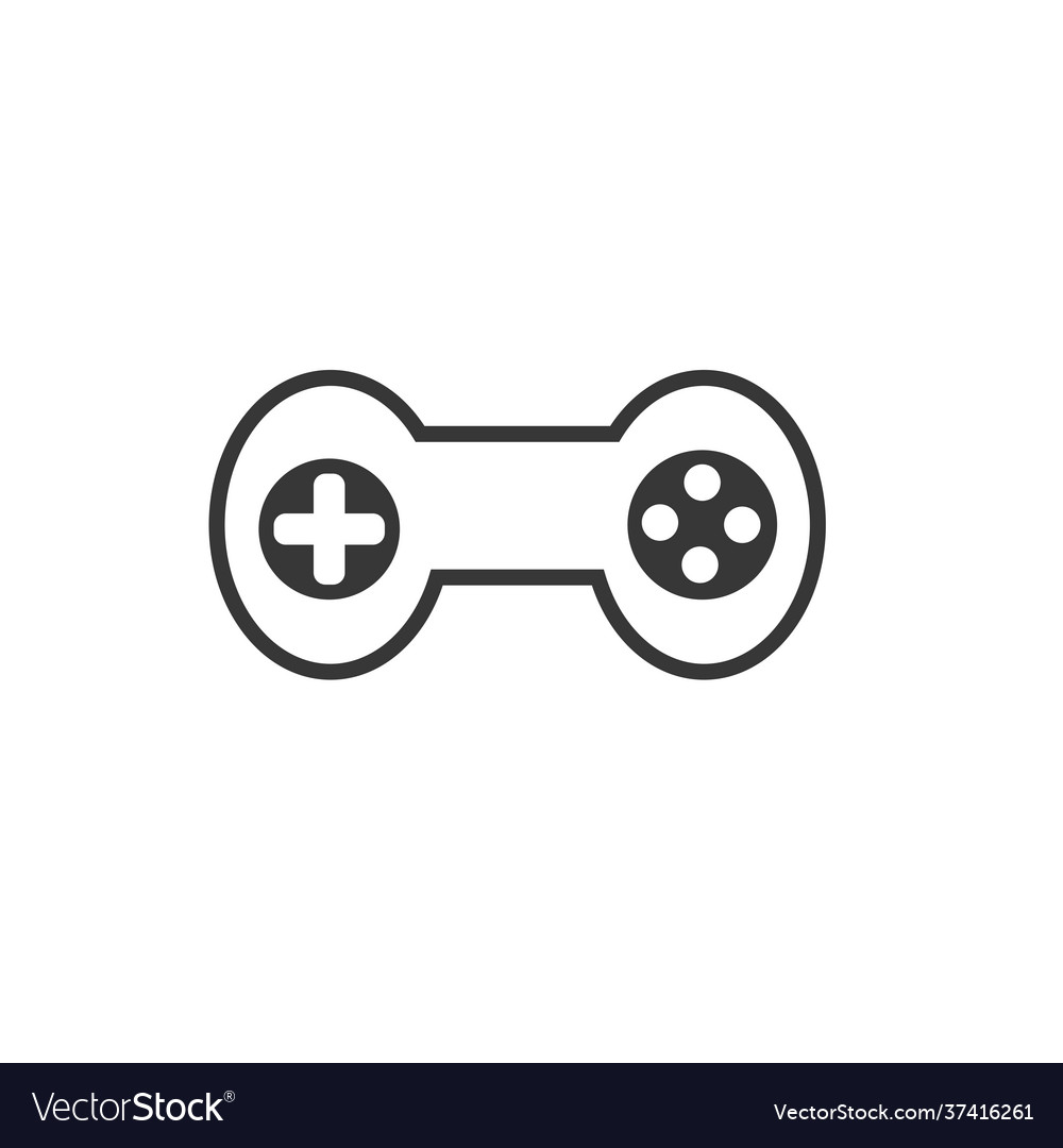 Joystick game controller icon design template