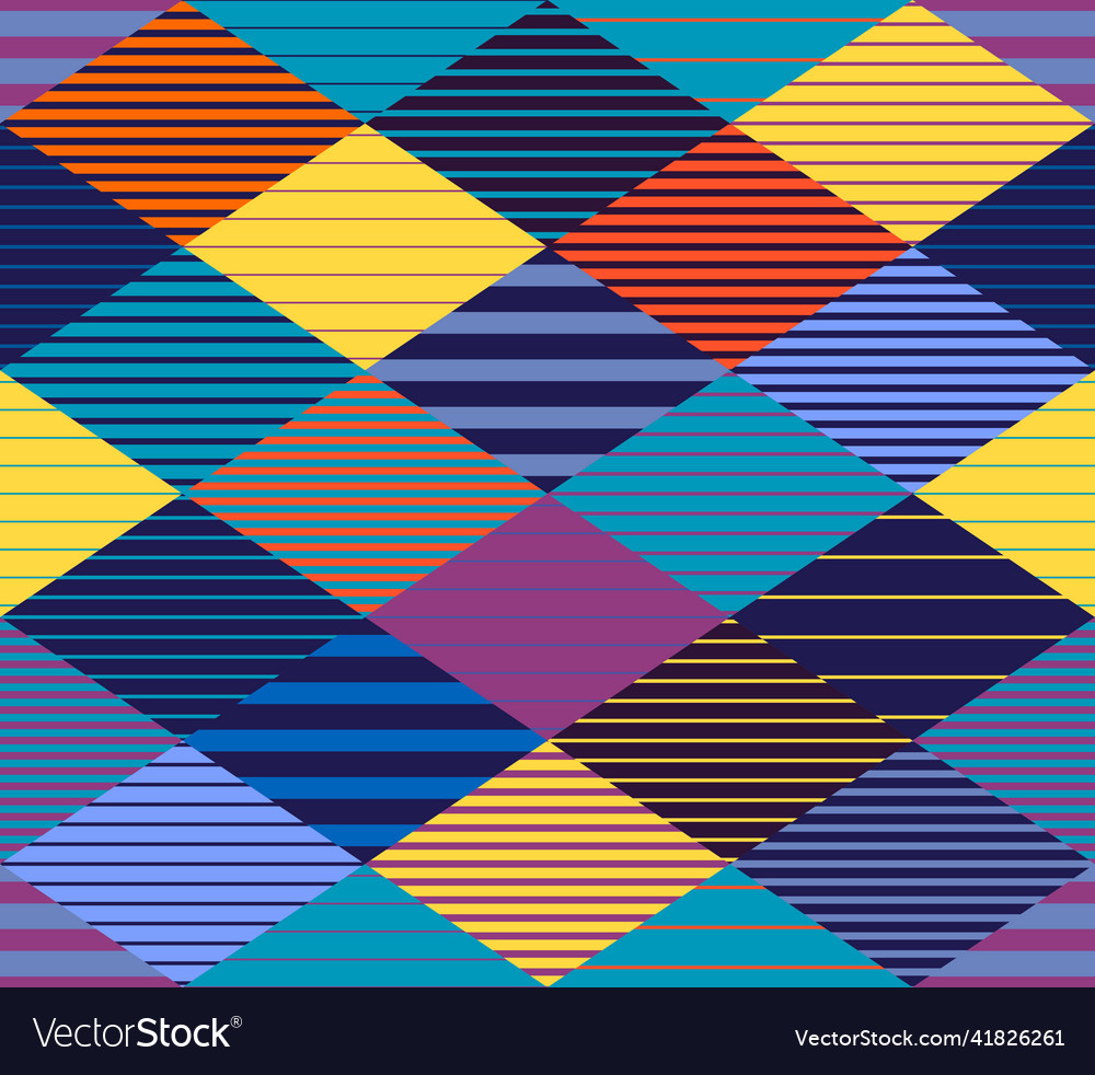 Linear rhombuses seamless pattern graphic lines