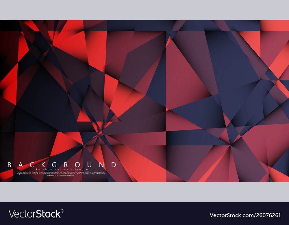 Triangle background with a combination dark vector image Triangle background with a combination dark