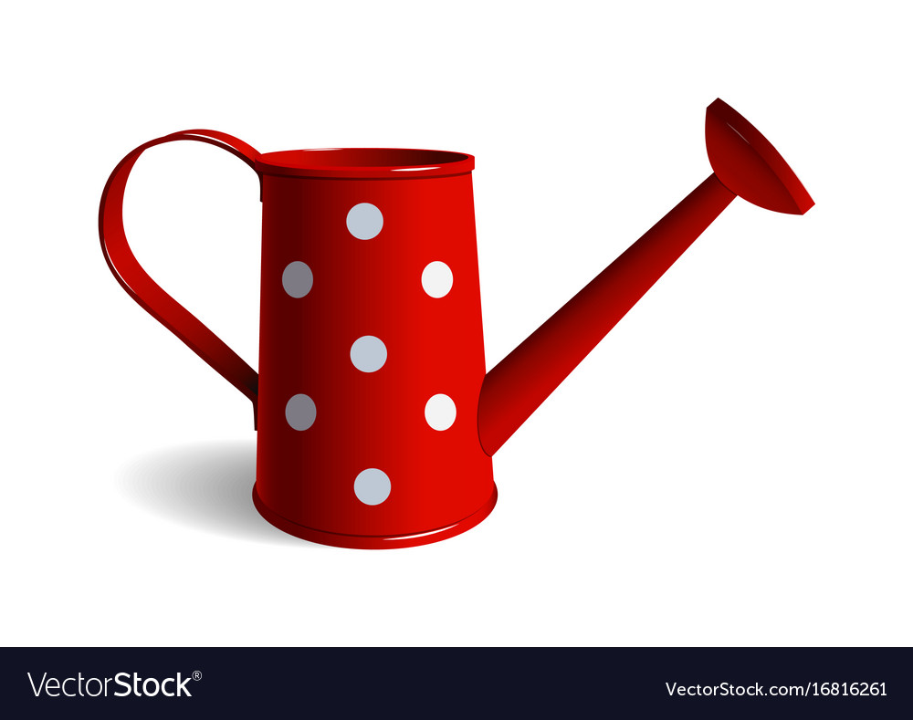 Watering can isolated object white background