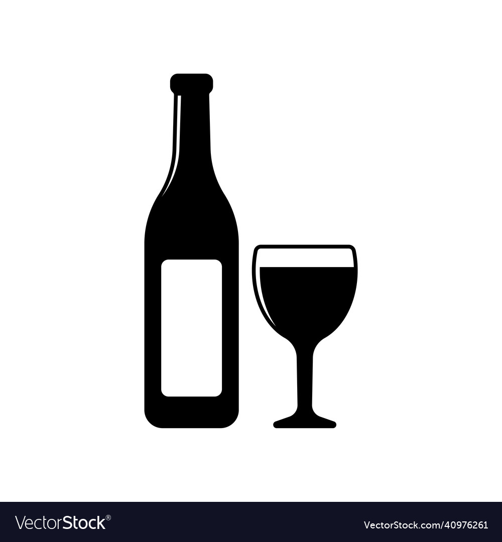 Wine icon design template isolated Royalty Free Vector Image