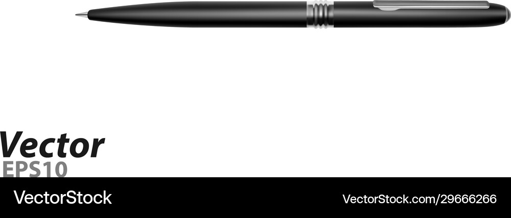 Automatic ballpoint pen Royalty Free Vector Image