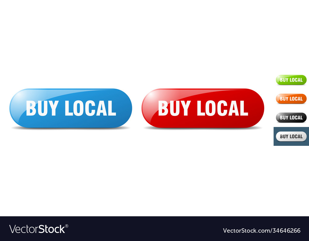 Buy local button key sign push set