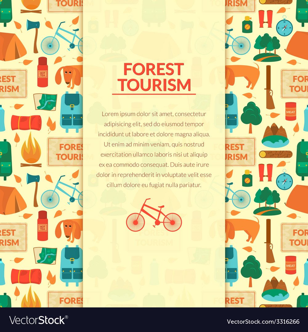Camping equipment background