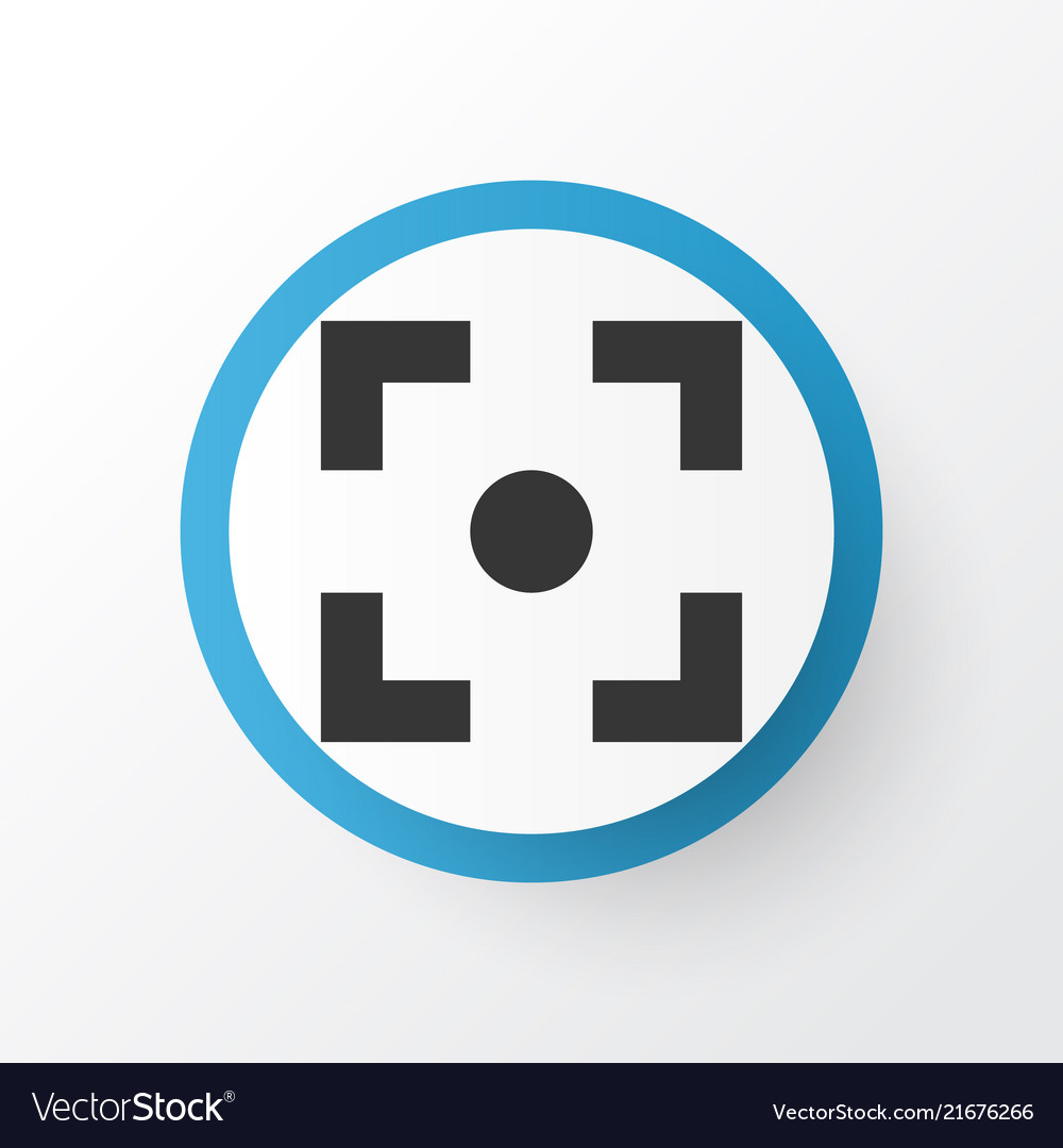 Center focus icon symbol premium quality isolated