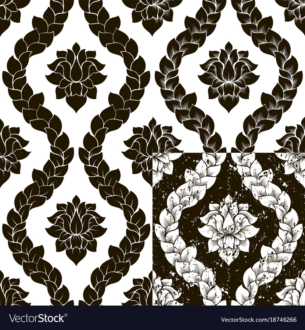 Damask seamless pattern