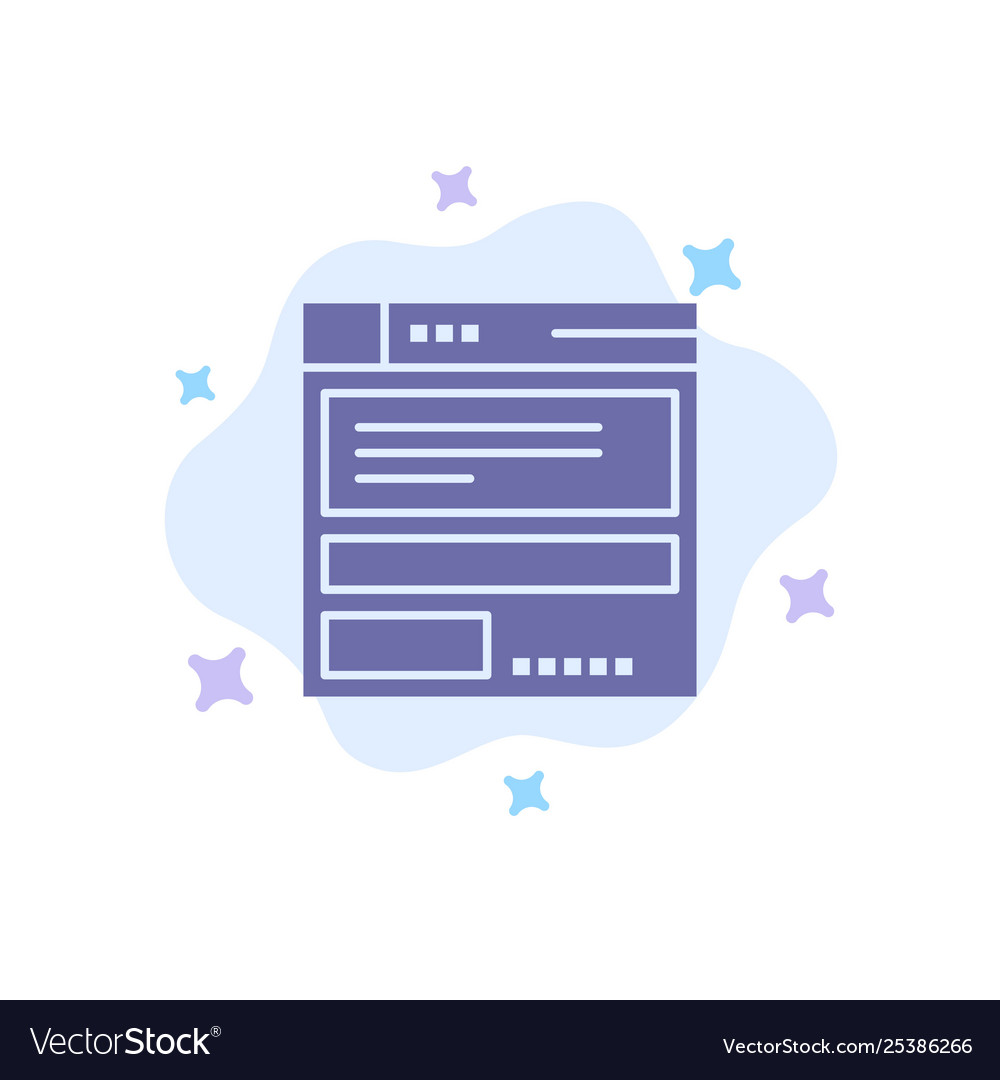 File browser computing code blue icon on abstract Vector Image File browser computing code blue icon on abstract