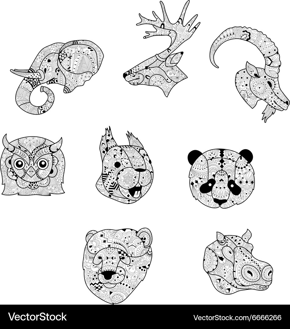 Flat set Royalty Free Vector Image - VectorStock