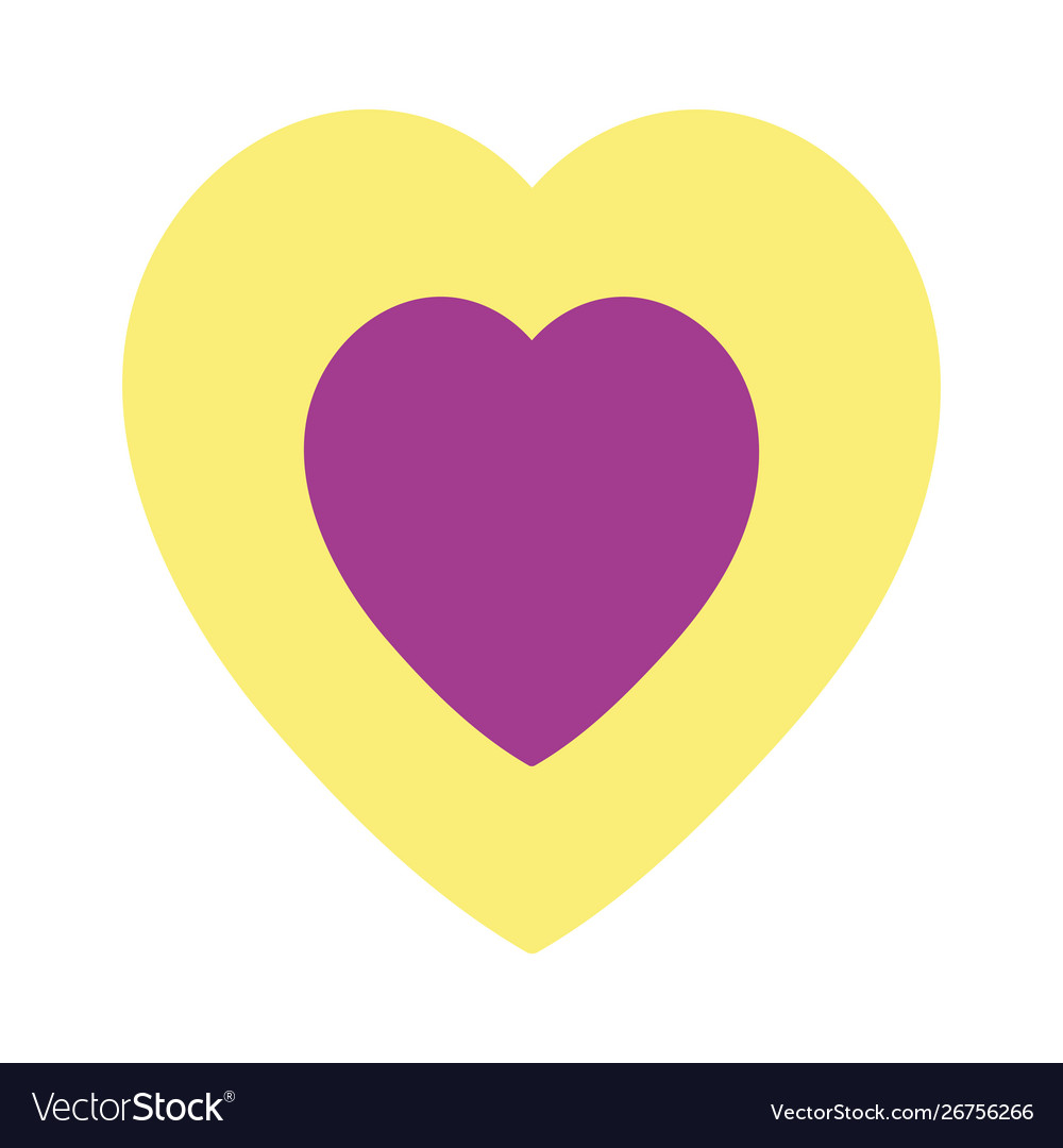Isolated heart shape design
