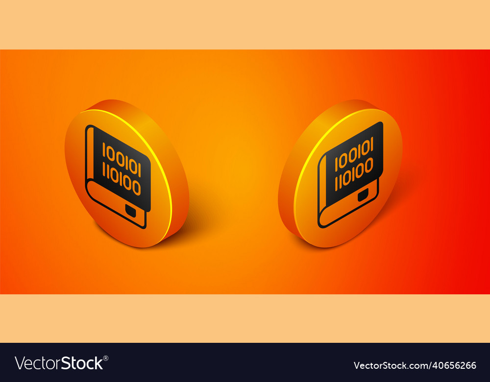 Isometric books about programming icon isolated Vector Image Isometric books about programming icon isolated