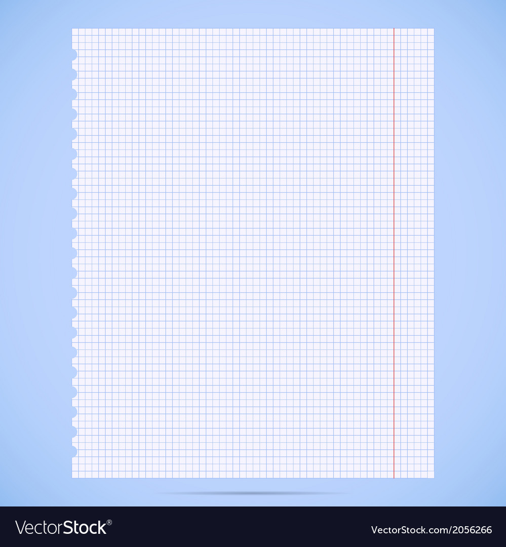 Notebook paper sheet