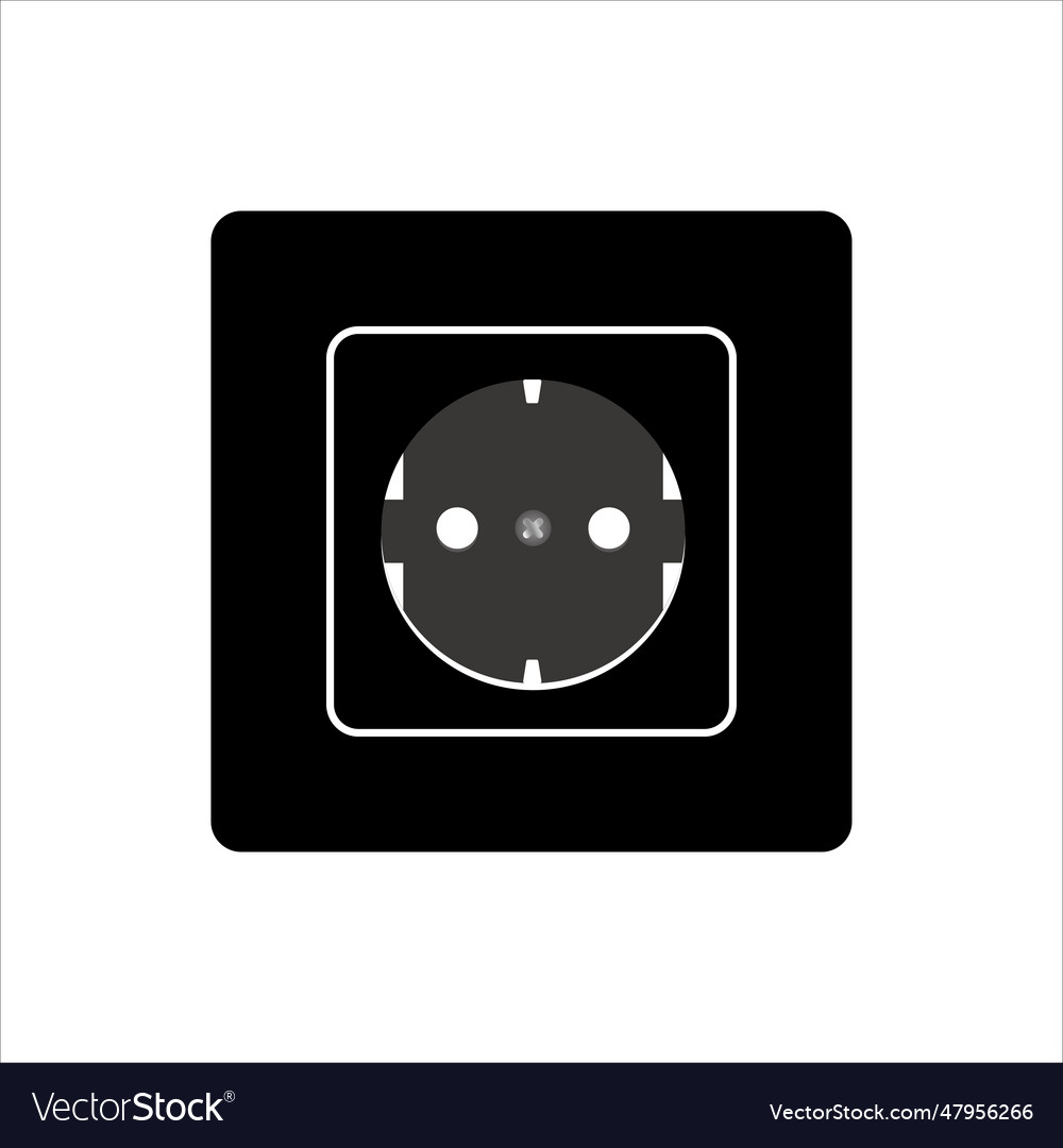 Power outlet icon symbol Royalty Free Vector Image