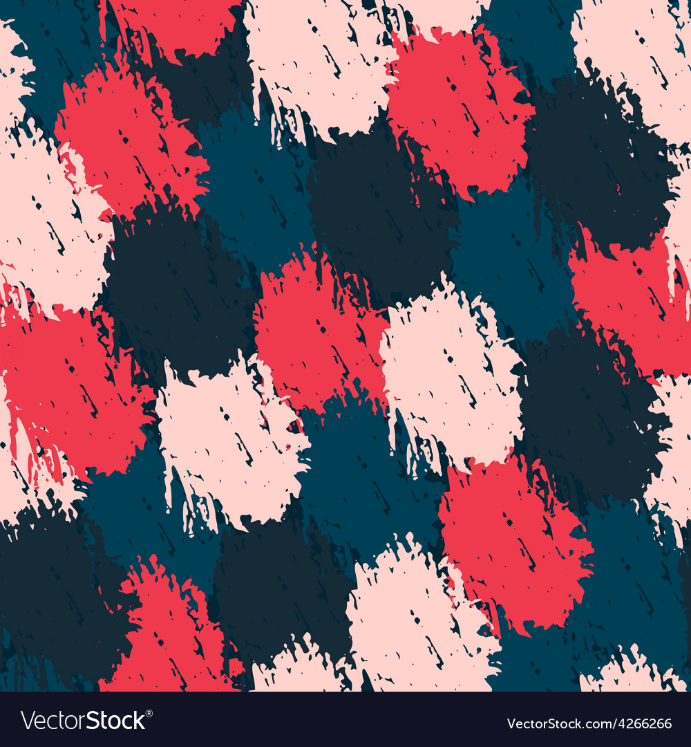 Seamless pattern with paint effect Royalty Free Vector Image