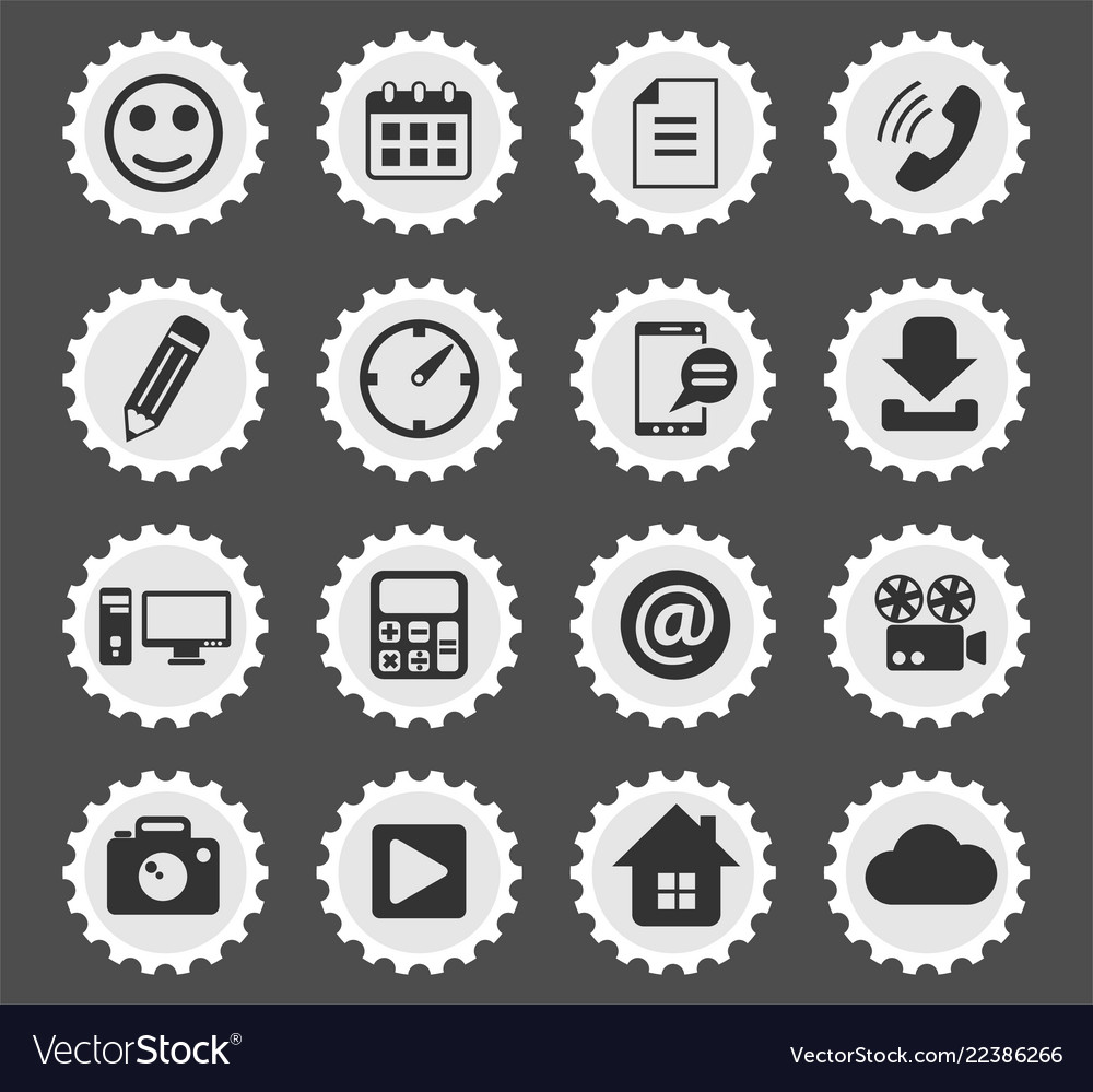 Social media icon set Royalty Free Vector Image