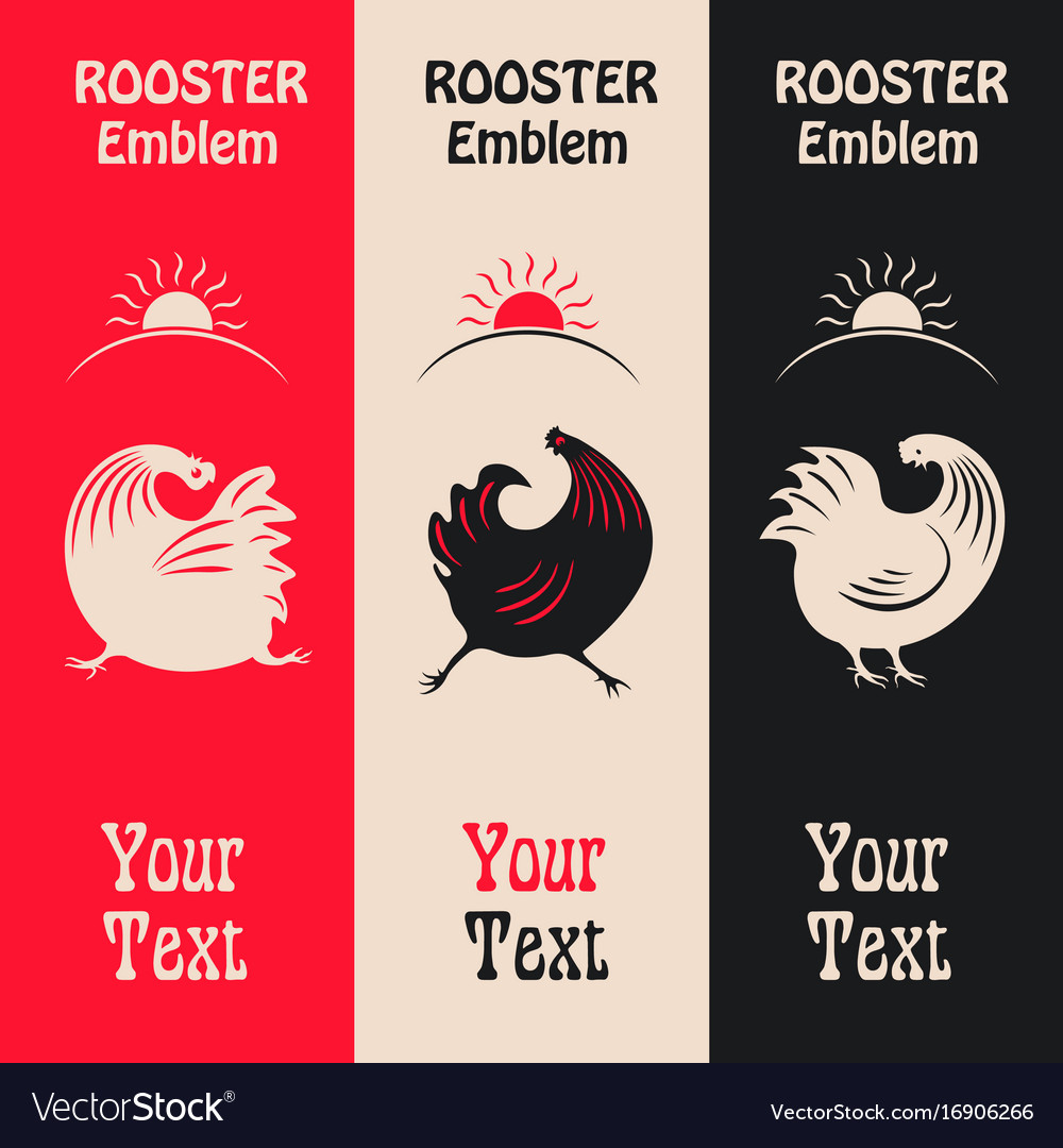 Vertical banners with a cock