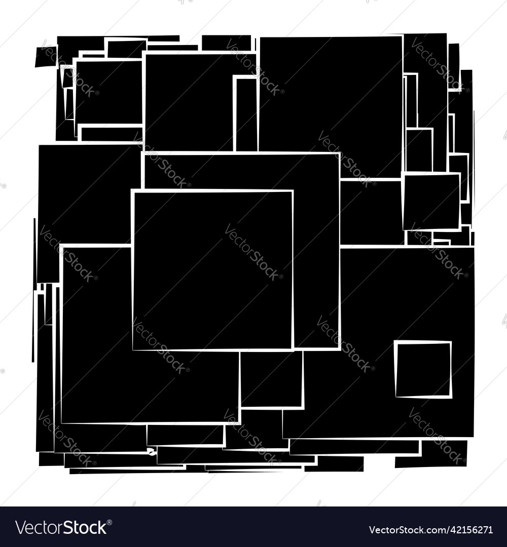 Abstract overlapping squares pattern