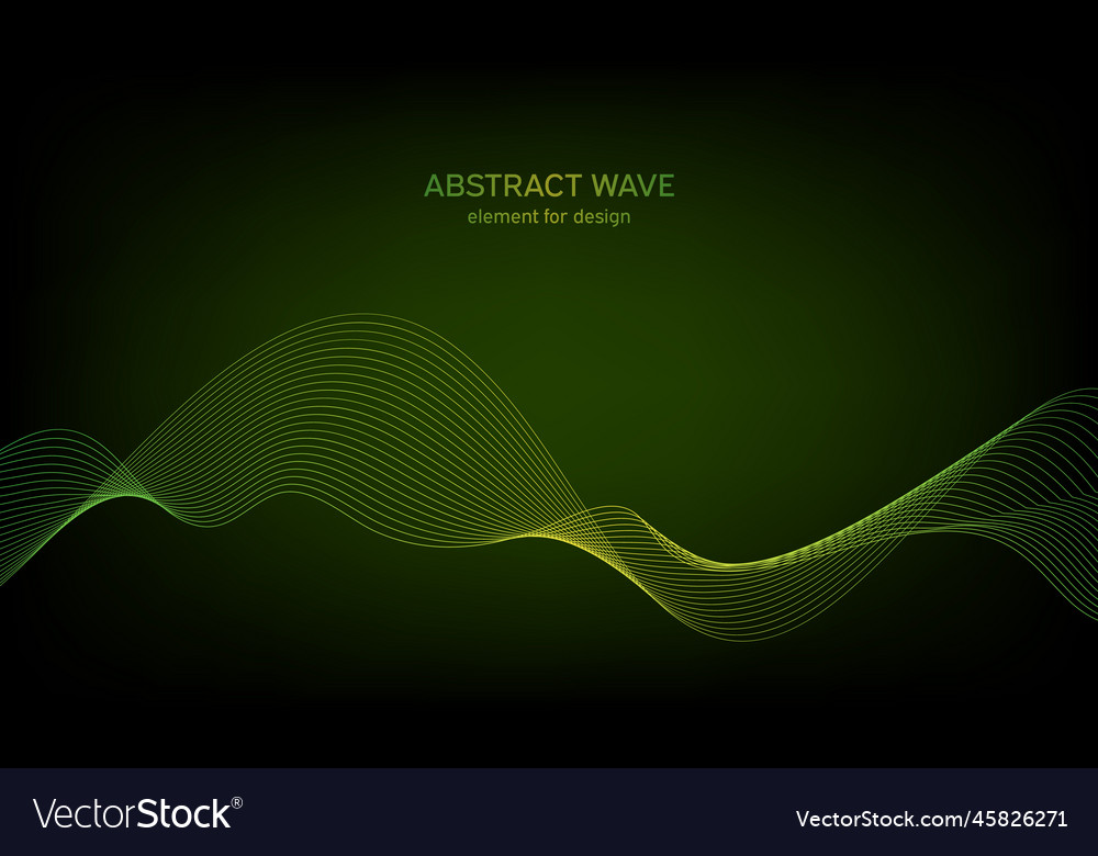 Abstract wave element for design digital