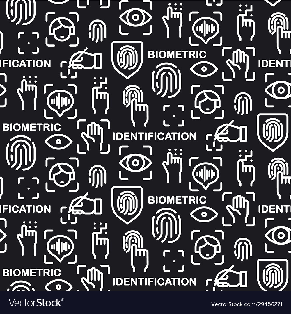 Biometric identification pattern Royalty Free Vector Image