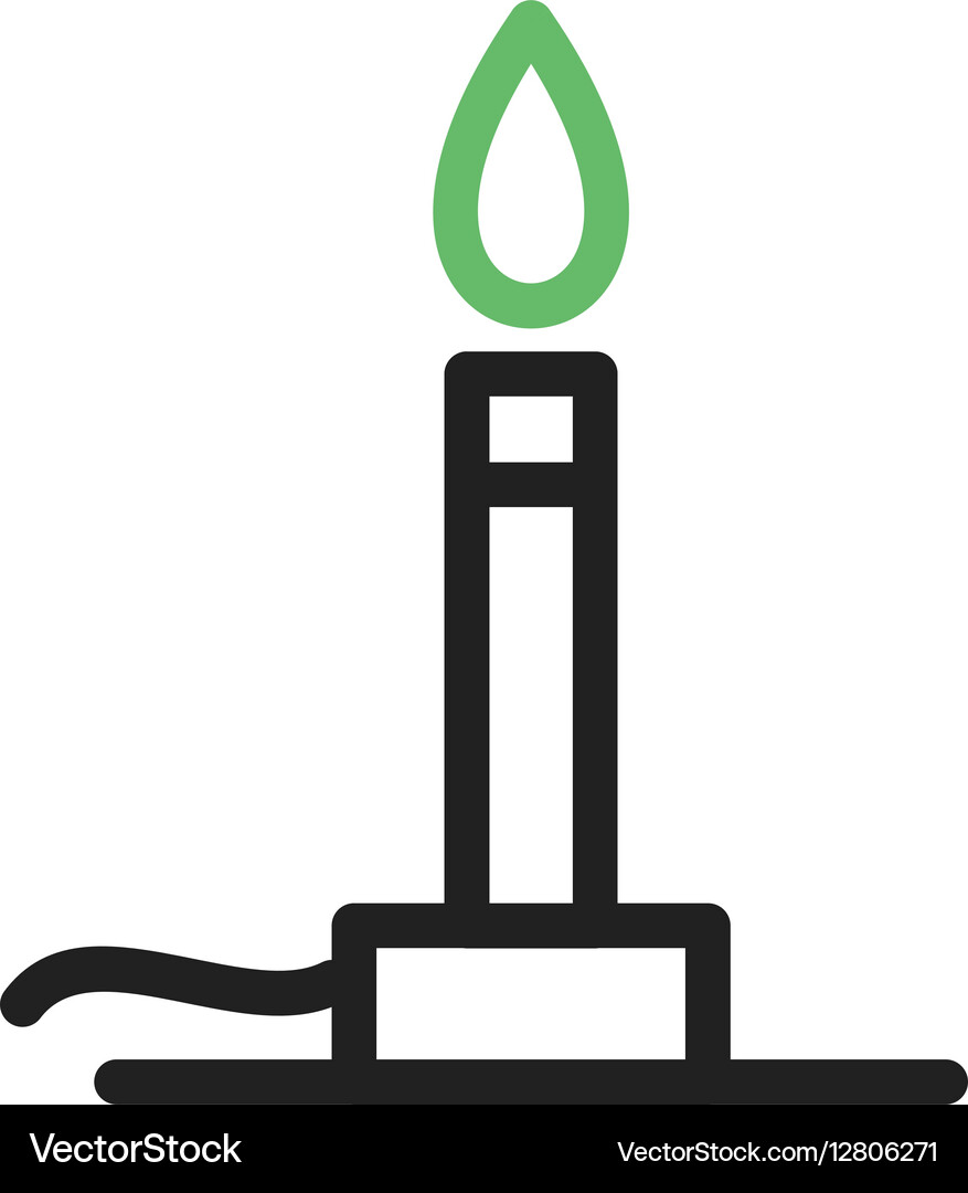 Bunsen burner Royalty Free Vector Image - VectorStock