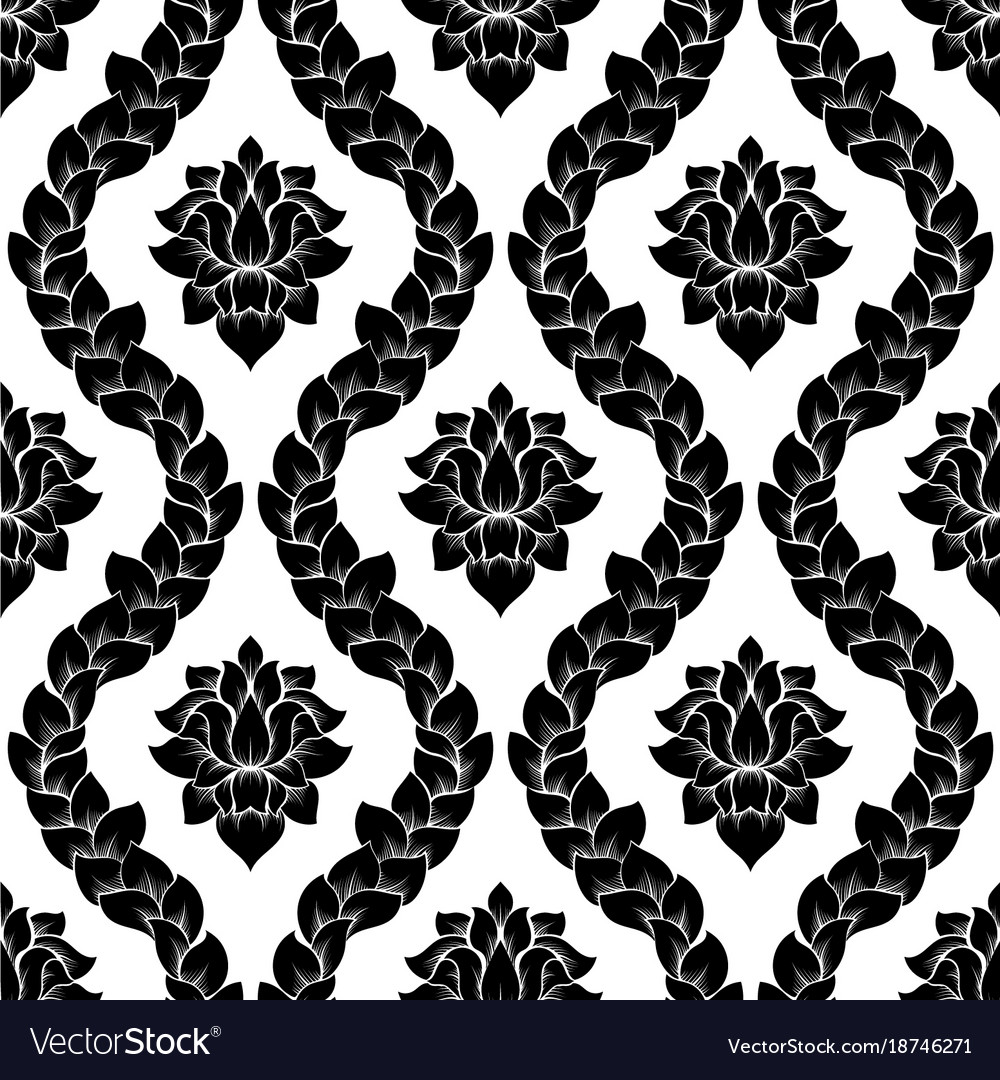 Damask seamless pattern