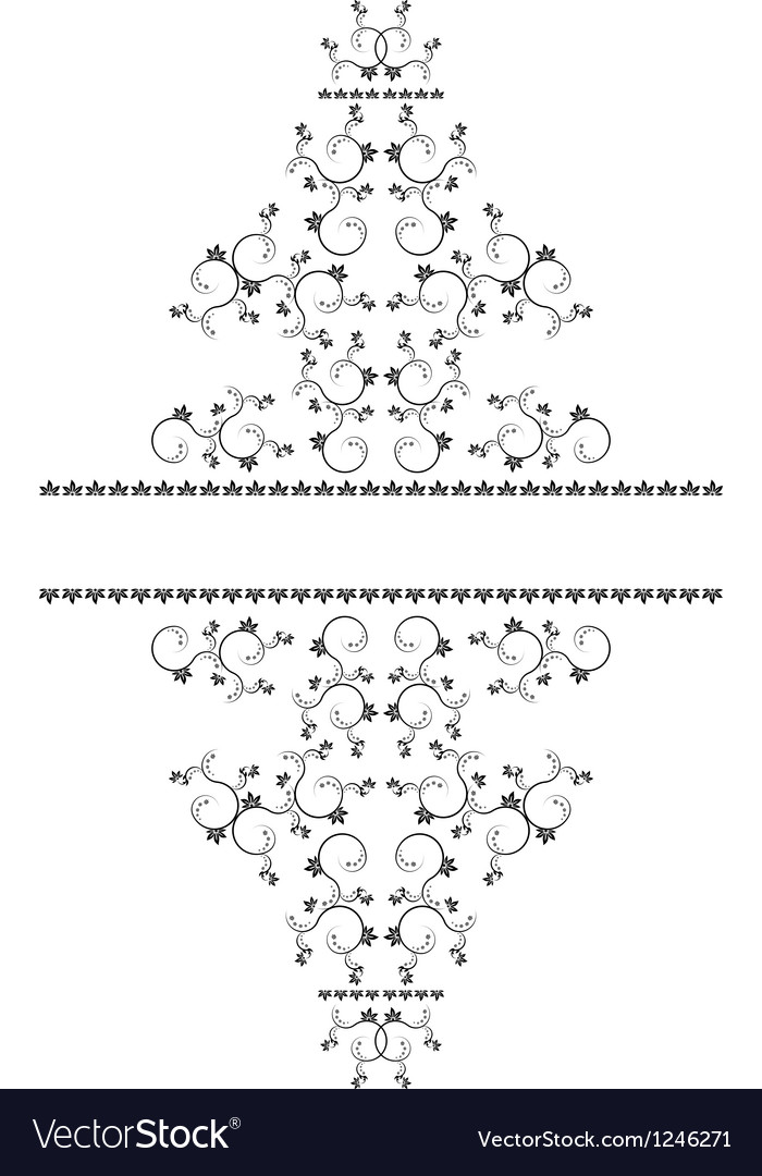 Frame with monograms for design and decorate