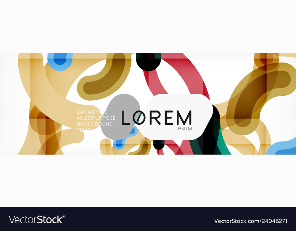 Linear design circle background vector image Linear design circle background