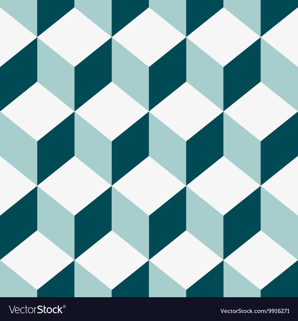 Seamless pattern cube art