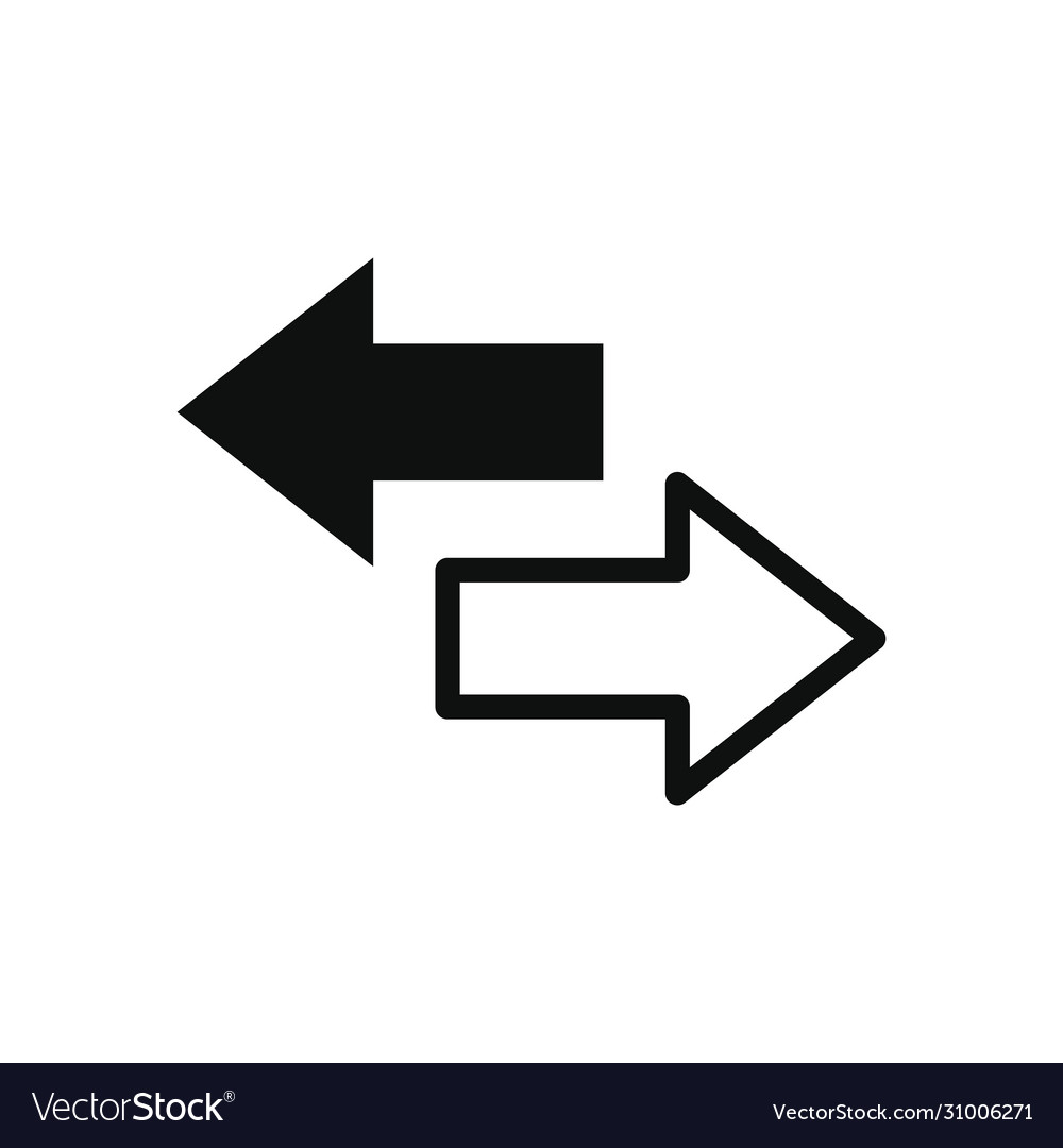 Smartphone app buttons concept arrows icon