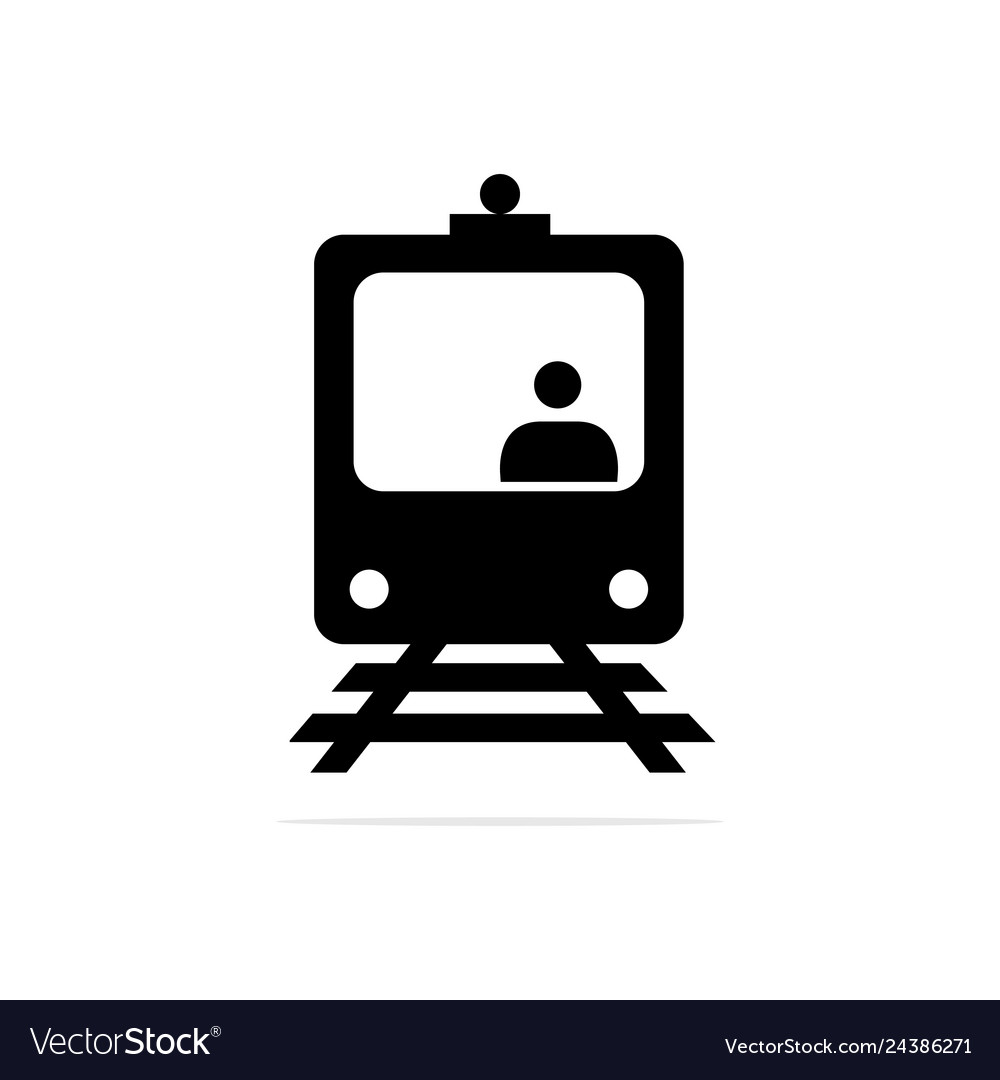 Train driver icon concept Royalty Free Vector Image