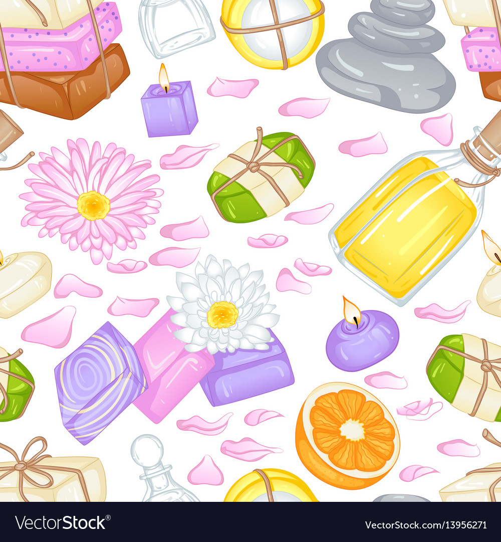 Various soap pattern vector image Various soap pattern