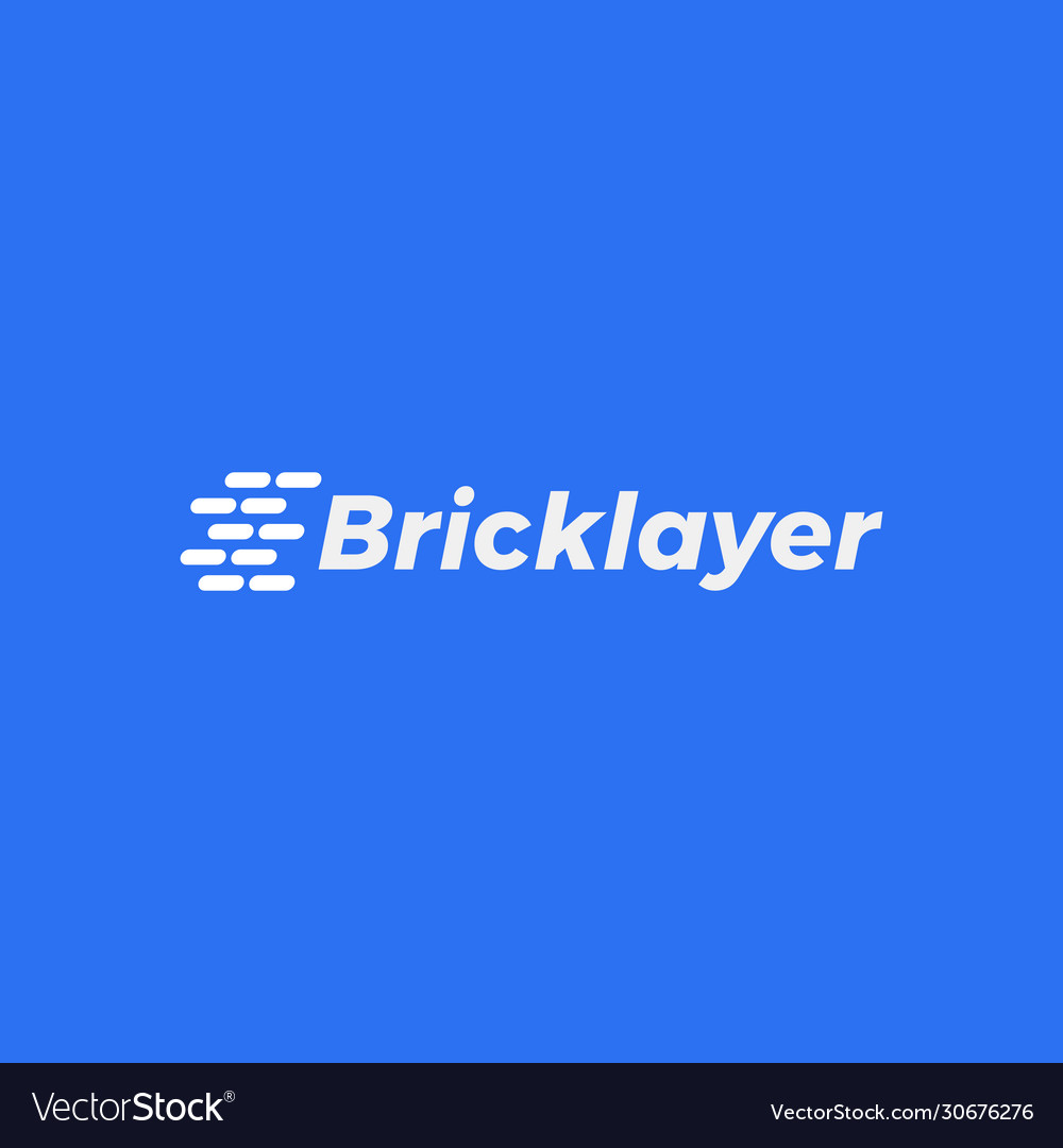 Bricklayer Logo mit Wand