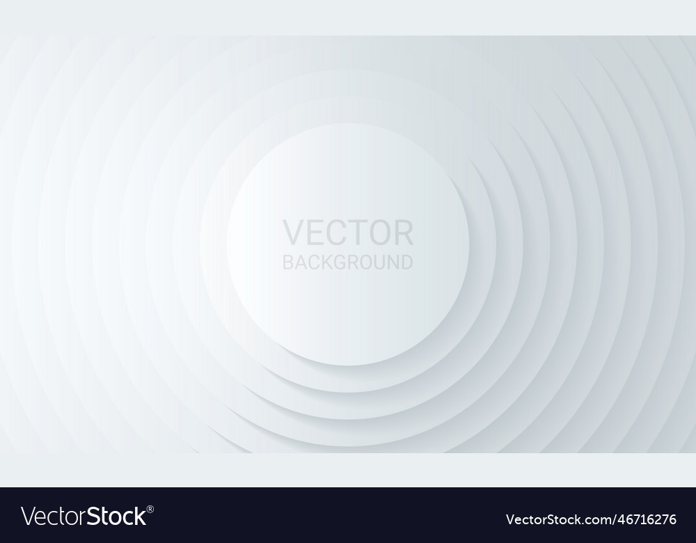 Concentric circles with shadows abstract backdrop