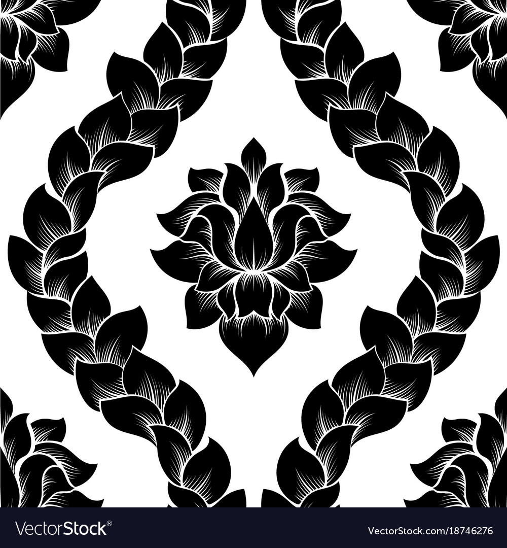 Damask seamless pattern