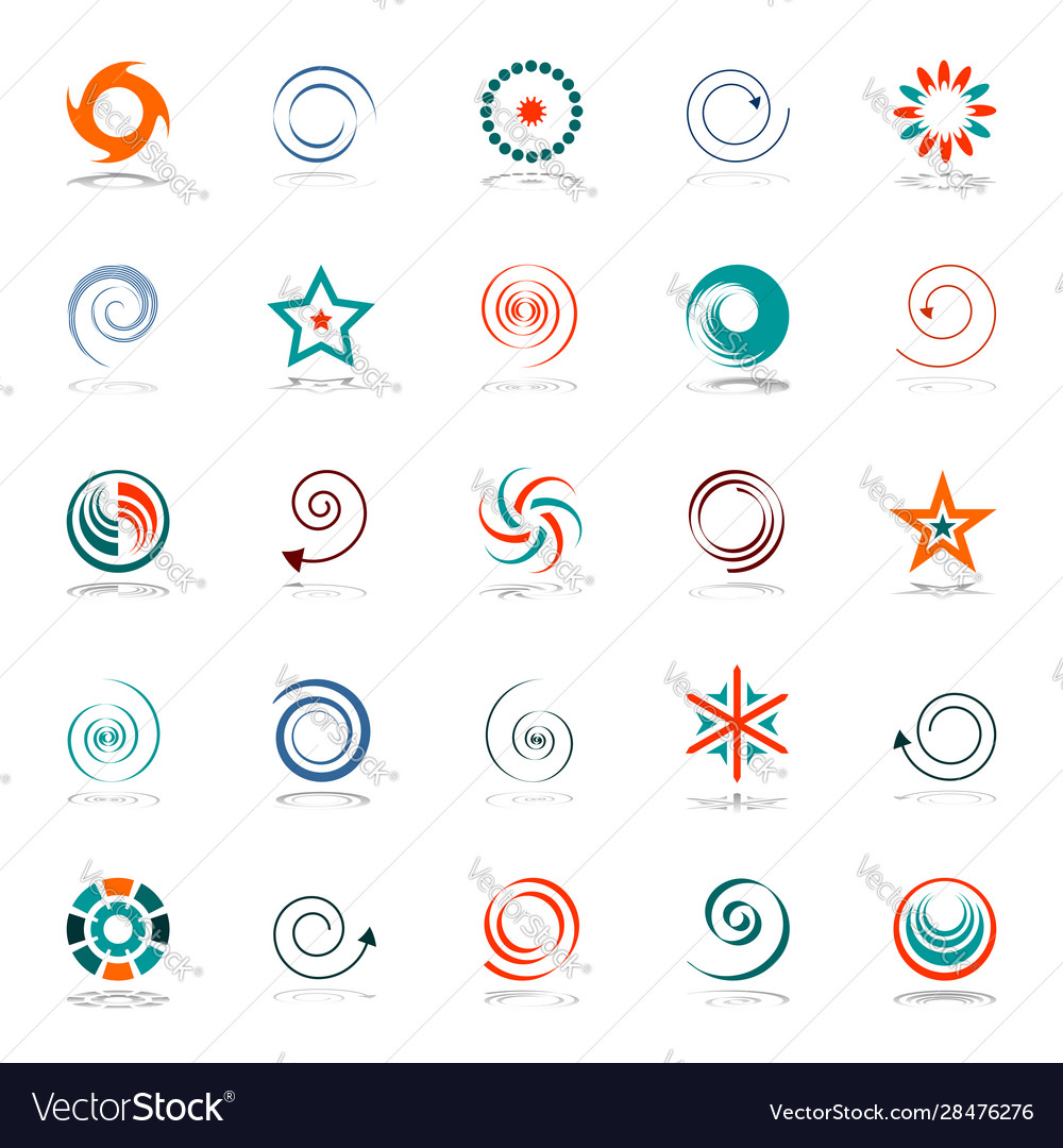 Design elements set vector image Design elements set