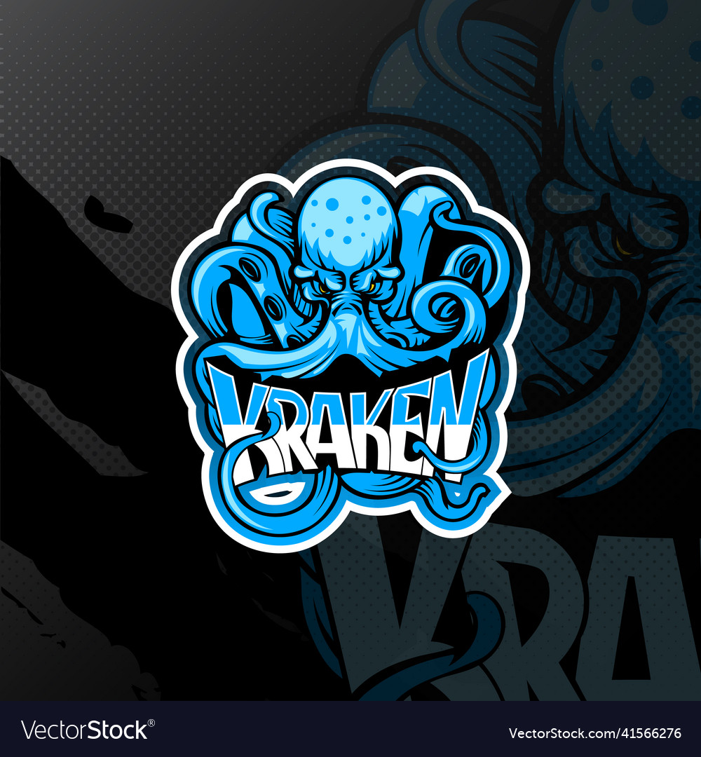 Octopus logo for esport Royalty Free Vector Image