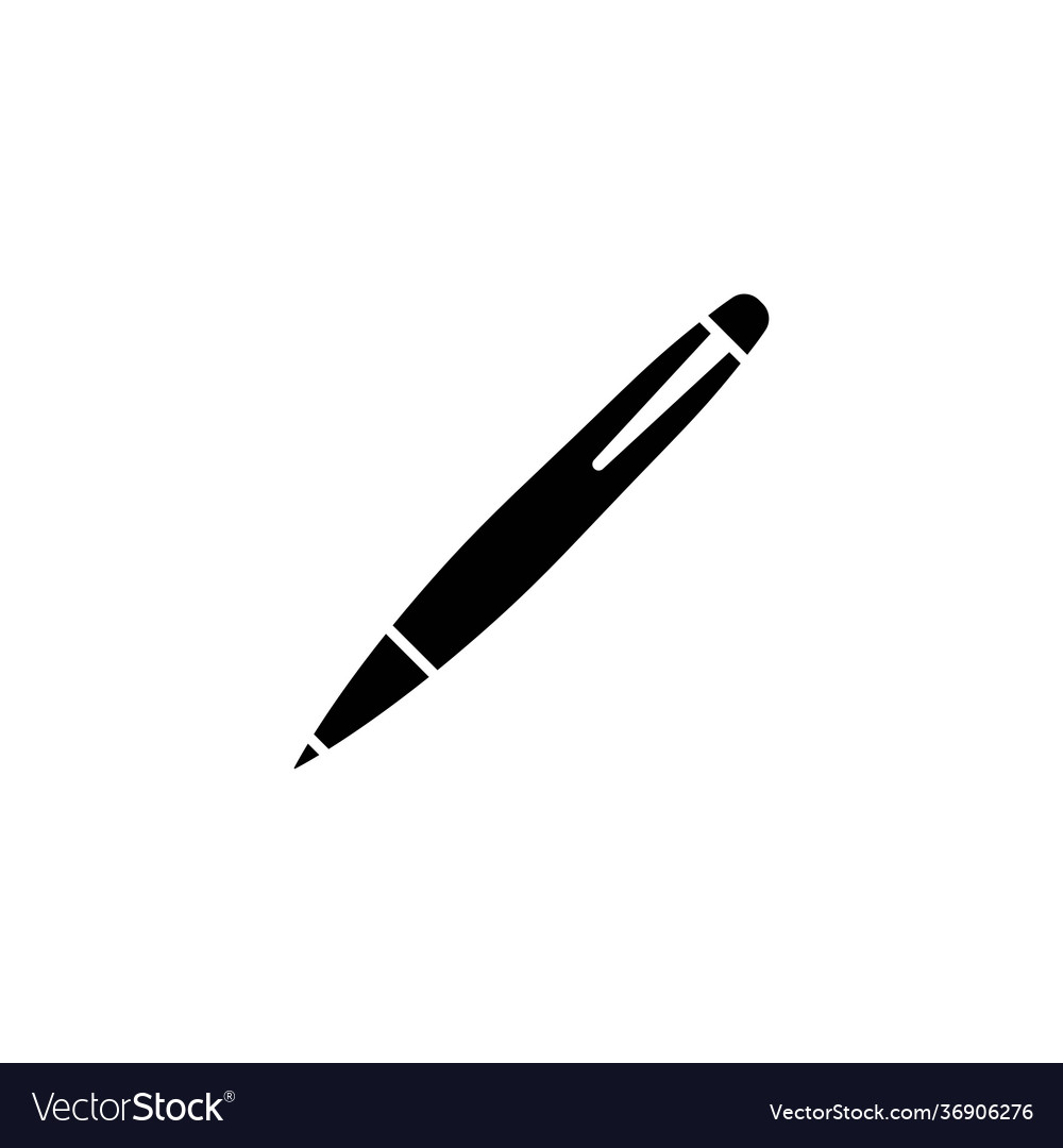 Pen icon design template isolated