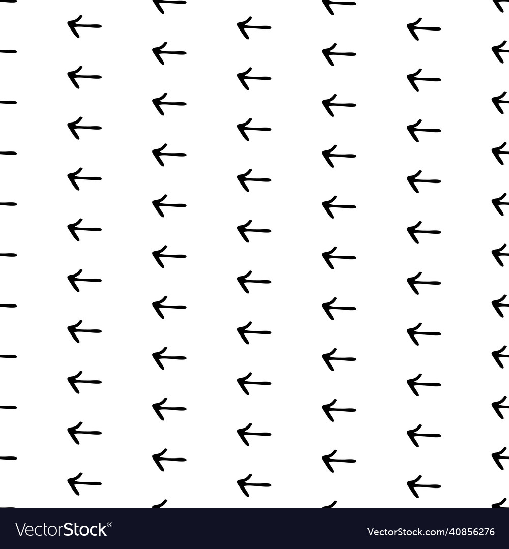 Seamless pattern with doodle arrows vector image Seamless pattern with doodle arrows