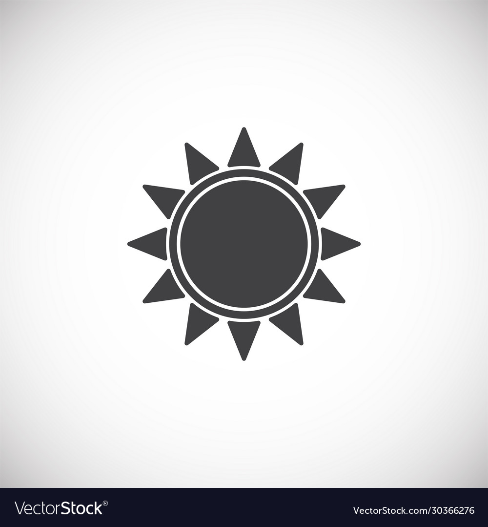 Sun related icon on background for graphic and web