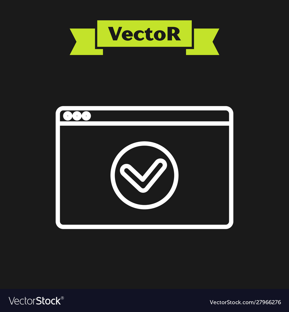 White line sichern Sie Ihre Website mit https ssl icon vector image White line sichern Sie Ihre Website mit https ssl icon