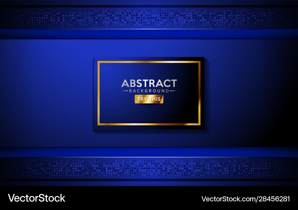 Abstract blue background with dynamic shape Vector Image