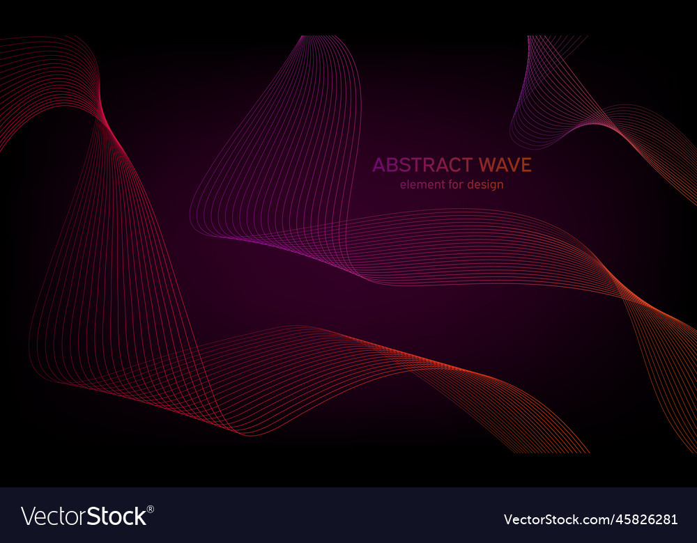 Abstract wave element for design digital vector image Abstract wave element for design digital