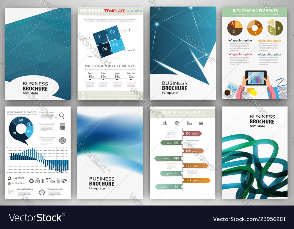 Blue abstract business backgrounds Royalty Free Vector Image