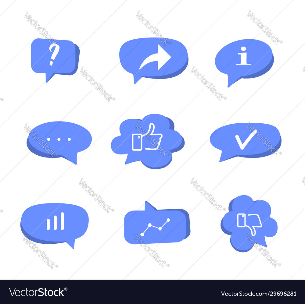 Callouts set with different messages on white